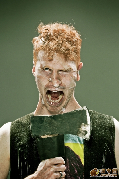 图片[22]-艺术家胶带贴脸颊如僵尸附身一般[34P]-囧客圈